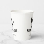 花嫁またはダイロックスタースケルトンバチェロレッテ 紙コップ (右)