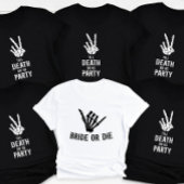 花嫁またはダイロックスタースケルトンバチェロレッテ Tシャツ