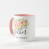 花嫁または新郎のばら色の花束の母 マグカップ (正面左)