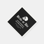 花嫁または死ぬまで死ぬは私たちパーティーバチェロレッテ スタンダードカクテルナプキン (角)