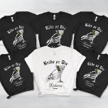 花嫁または死ぬまで死ぬまで我々パーティーバチェロレッテ トライブレンドＴシャツ<br><div class="desc">私たちの"花嫁かよくはしゃぐ死ぬまで私たちはパーティー"トライブレンドシャツで、あなたのバチェロレッテ祭りの闇と側面を受け入れる。ゴシック風やハロウィーン風のバチェロレッテに最適なはっきりしたこのシャツはユーモアのある、お祝いに不気味なエレガンスのtouchを追加するデザインとを備えている。「Til Death Do Usパーティー」のスローガンとカスタマイズ可能な詳細により、ゴシック風のおもしろいを少し混ぜ合わせるのが大好きな花嫁にとって理想的な選択しゃれているだ。トライブレンド高品質生地を使用したシャツで、優れた心地よいと耐久性を提供。柔らかく通気性の高い素材により、パーティー活動の間は居心地が良く、印象的なプリントによりバチェロレッテワードローブにユニークtouchが加わります。あなたは祝は、スケルトンの花嫁テーマを持っているか、あなたのブライダルパーティでマティーニを楽しんでいるかに関わらず、このシャツは快適でスタイリッシュ快適なフィットを提供する。花嫁のパーソナライズされたシャツや思い出に残る特典として完璧な、このティーは素晴らしあなたのブライダルチームと今後の入会者を調整す祝る方法である。そのゴシッおもしろいクなデザインは、あなたのチームがクールパーティーが終わった後に長い間大切にする花嫁の贈り物になる。この祝一種のバチェロレッテシャツにスタイルして「花嫁または死」のステータス。</div>