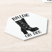 花嫁または死ぬまで死ぬまで私たちパーティーゴシック結婚ズ ペーパーコースター (アングル)