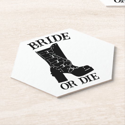 花嫁または死ぬまで死ぬまで私たちパーティーゴシック結婚ズ ペーパーコースター (アングル)