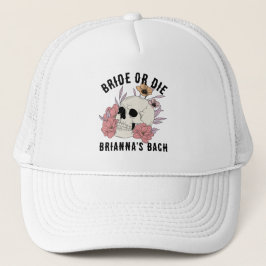 花嫁または死ぬ黒いスカルバチェロレッテの好意 キャップ