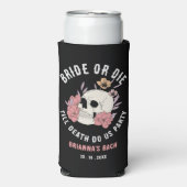 花嫁または死ぬ黒いスカルバチェロレッテの好意 スリム缶クーラー (Seltzer正面)