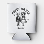 花嫁または死パーソナライズされた名 缶クーラー (正面)