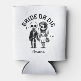 花嫁または死パーソナライズされた名 缶クーラー