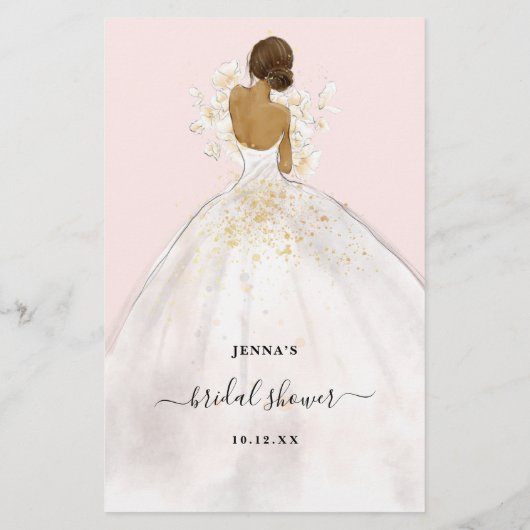 花嫁または花婿のシャワーゲームを推測 (裏面)