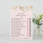 花嫁または花婿のシャワーゲームを推測 (スタンド正面)