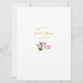 花嫁または花婿のブライダルシャワーゲーム 招待状 (裏面)