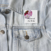 花嫁または花婿のボタンの結婚父親 缶バッジ (インサイチュ)