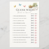 花嫁または花婿を推測する本のブライダルシャワーゲーム (正面)