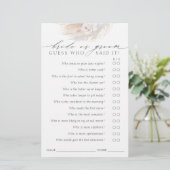 花嫁または花婿を推測 – Bohoゲームカード (スタンド正面)