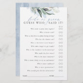 花嫁または花婿を推測 – Greeneryゲームカード (正面/裏面)