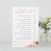 花嫁または花婿を推測 – Pampas Grassゲームカード (スタンド正面)