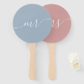 花嫁または花婿ミセスのゲーム結婚ハンドファン ハンドファン (正面&裏面)