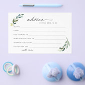 花嫁をカードにする葉のアドバイス チラシ (シングル)