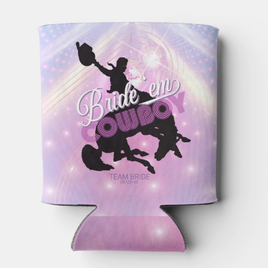 花嫁をゲットしよう カウボーイ ブライズェットパーティー v2 花嫁チーム ID928 缶クーラー (裏面)