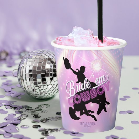 花嫁をゲットしろ カウボーイ ブライズェットパーティー v2 花嫁チーム ID928 紙コップ