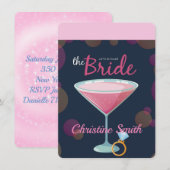 花嫁をシャワーで祝福しよう 招待状 (正面/裏面)