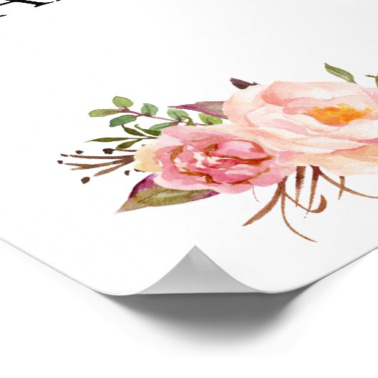 花嫁をピンク色にしてくれてありがとうフローラ ポスター (角)