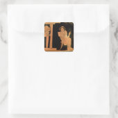 花嫁を描いた屋根裏の赤い姿のpyxis, 5セント スクエアシール (バッグ)