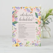 花嫁を最もゲームカードとして知っているワイルドフラワー 招待状 (スタンド正面)