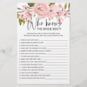 花嫁を知っているピンクローズフローラゲー最高のム チラシ (正面)