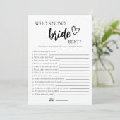 花嫁を知っているミニマルな人が最もゲームのカード 招待状 (スタンド正面)