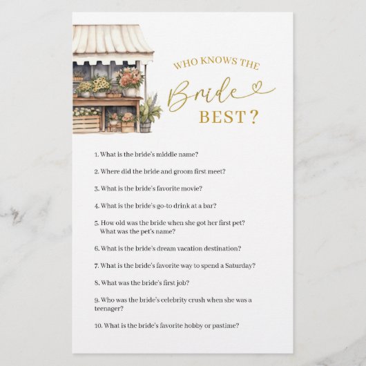 花嫁を知っている彼女は市場から出て最高のいる (正面)