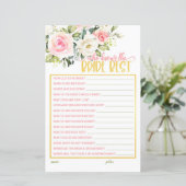 花嫁を知っている最高の人 – ピンクのフローラと金ゴールド (スタンド正面)