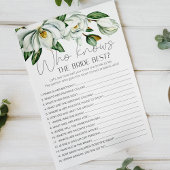 花嫁を知っている白いマグノリアフローラゲーム チラシ