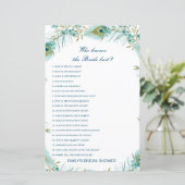 花嫁を知っている編集可能な最高のブライダルシャワーゲーム (スタンド正面)