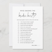 花嫁を知るステラ最高のブライダルゲーム 招待状 (正面)