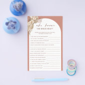 花嫁を知るボヘミアン最高のブライダルシャワー チラシ (シングル)