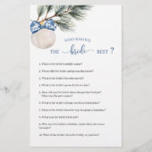 花嫁を知る冬のチャイノワジェリー最高のボウ (正面)