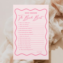 花嫁を知る波状ピンクのブライダルシャワー 最高の