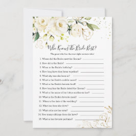 花嫁を知る白いバラの最高の葉 招待状