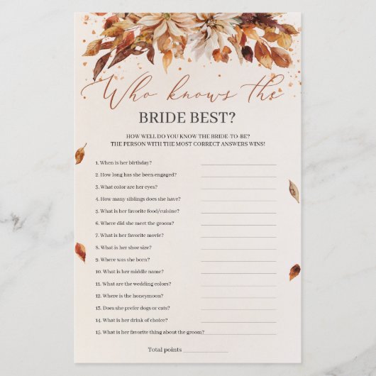 花嫁を知る秋草の最高の花 (正面)