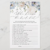 花嫁を知る青いフローラがシャワー最高のゲーム (正面)