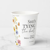 花嫁を祝おう | ワイルドフラワー ブライダルシャワー 紙コップ (正面)