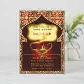 花嫁を称えるブライズシャワー、アラビアンナイト 招待状 (スタンド正面)