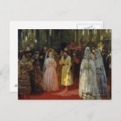 花嫁を選ぶ皇帝， c.1886 ポストカード (正面/裏面)