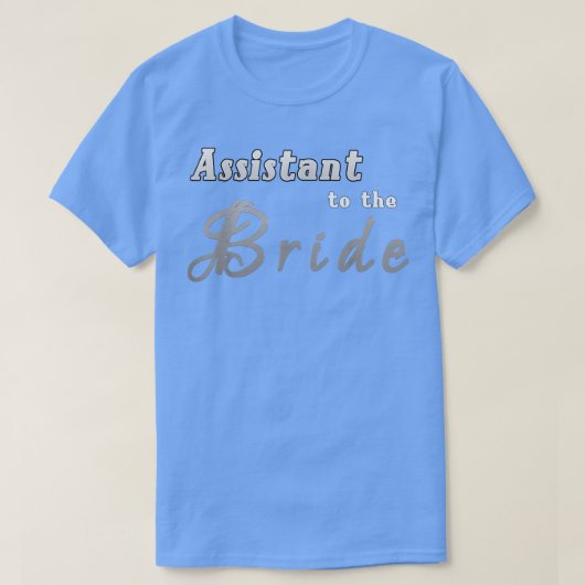 花嫁アシスタントTee新郎新婦ヘルパー Tシャツ (デザイン正面)