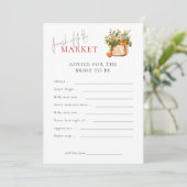 花嫁アドバイスゲームカードの市場ブライダルシャワー 招待状 (スタンド正面)