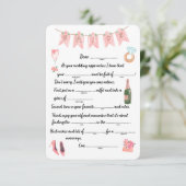 花嫁アドバイスリブスホワイト エンクロージャーカード (スタンド正面)