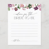 花嫁アドバイス用ピンクワイルドフラワーブライダルシャワー (正面)