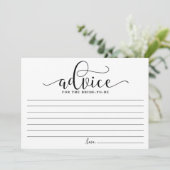 花嫁アドバイス |ブラックモダン書道 アドバイスカード (スタンド正面)