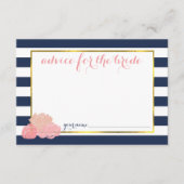 花嫁アドバイス |ミッドナイト赤面牡丹 アドバイスカード (正面)