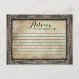 花嫁アドバイス |書道素朴カード アドバイスカード